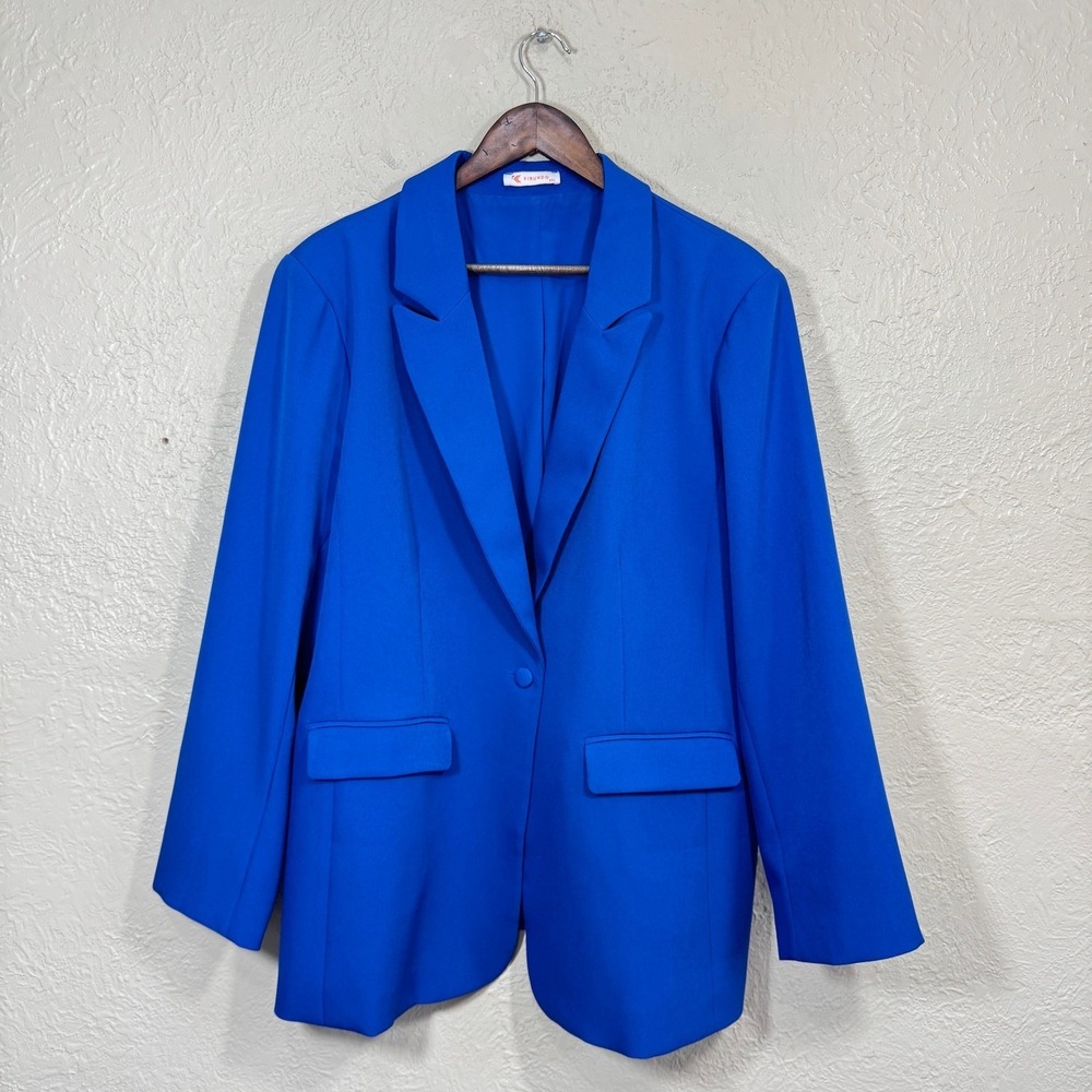 Kirundo Blazer Jacket XXL Royal Bl Power Sport Coat Unstructured Single Breasted